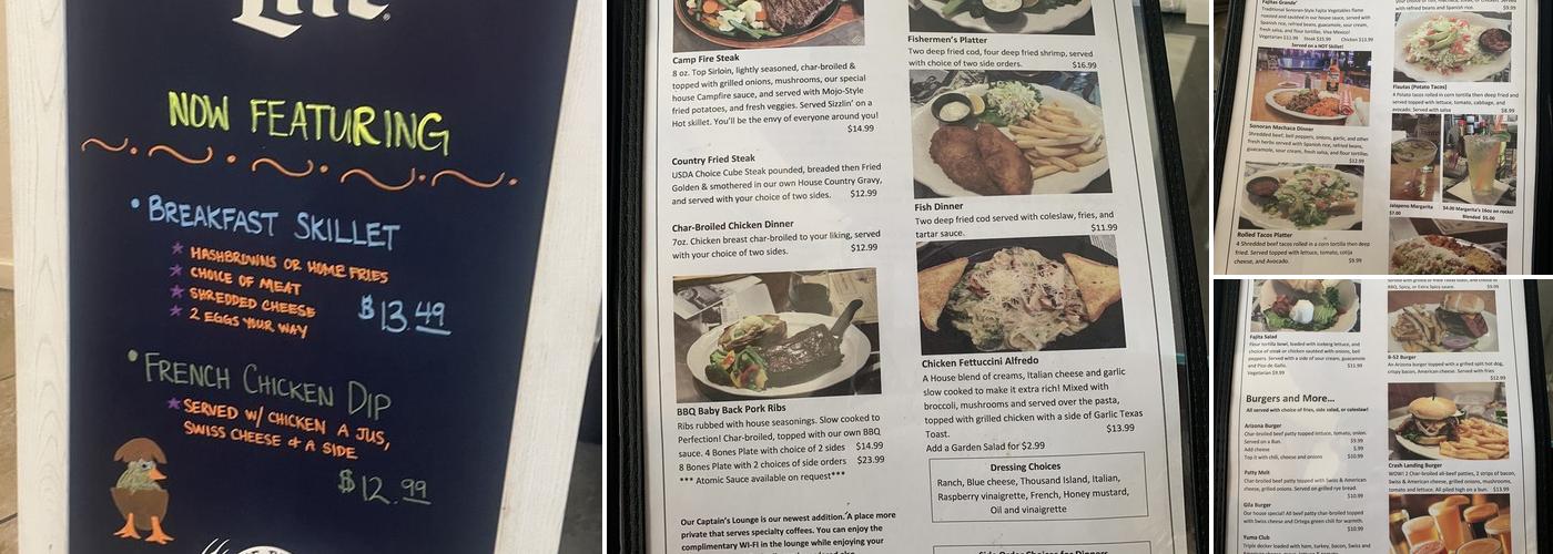 Yuma Landing Historic Site Landmark Menu