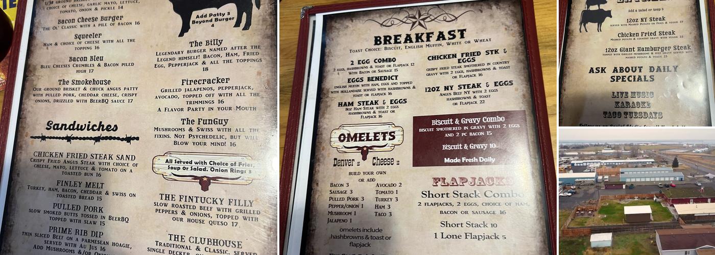 Longbranch Saloon Menu