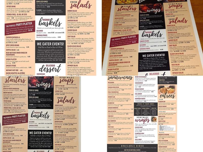 Midway Bar & Grill Menu
