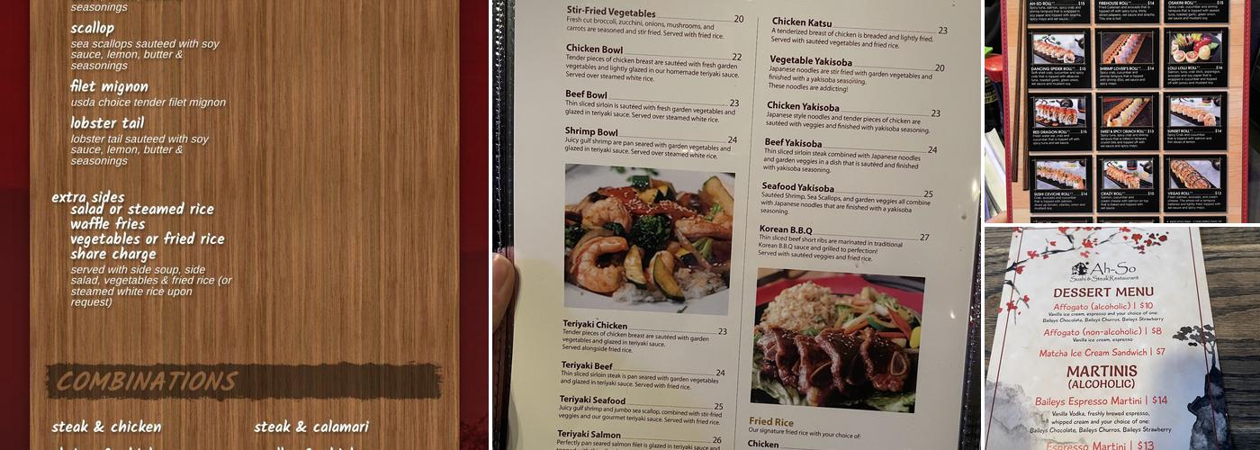 Ah-So Menu