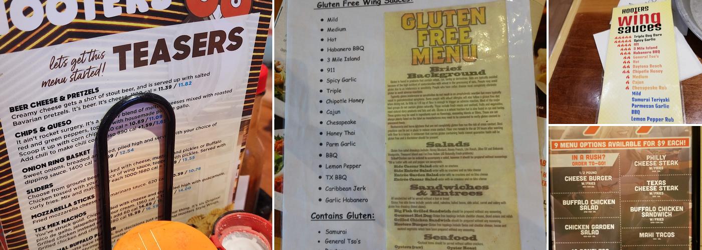 Hooters Menu
