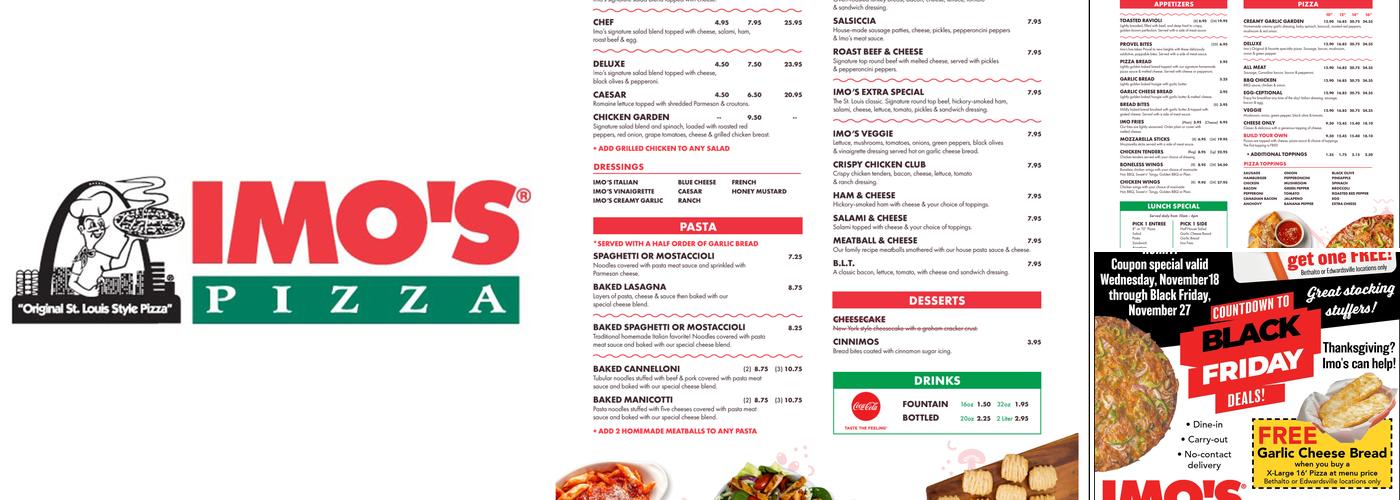 Imo's Pizza Menu