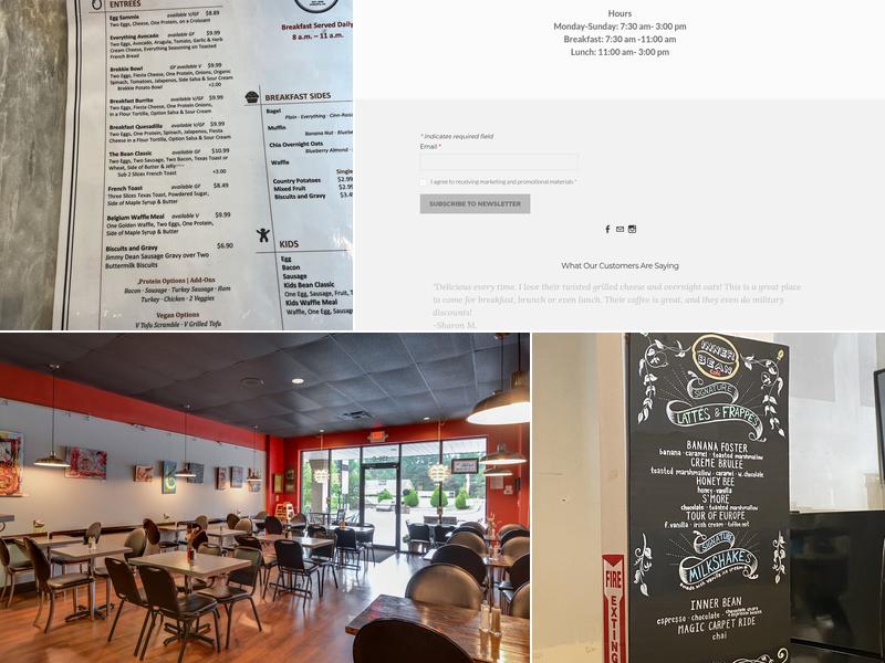 Inner Bean Cafe Menu