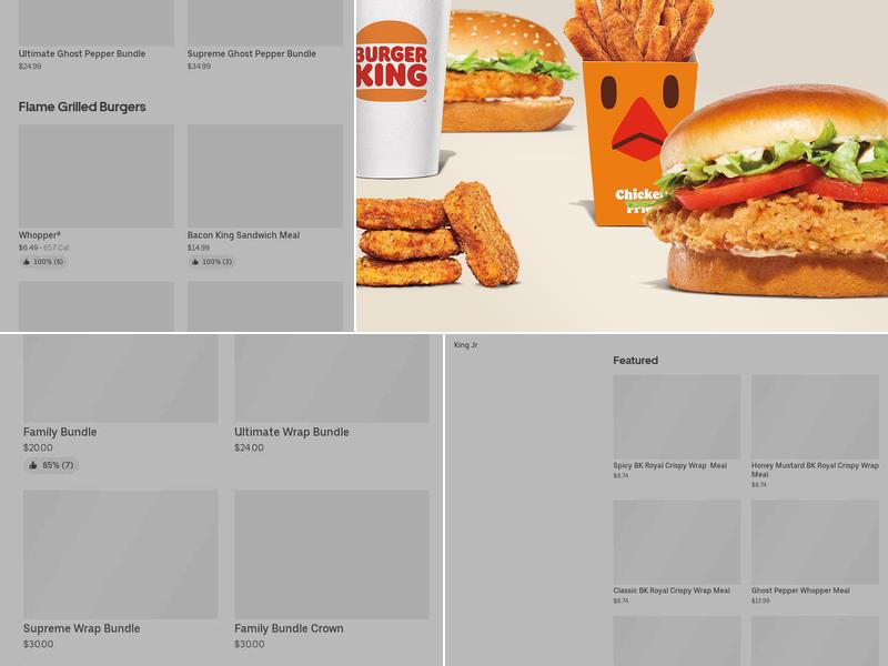 Burger King Menu