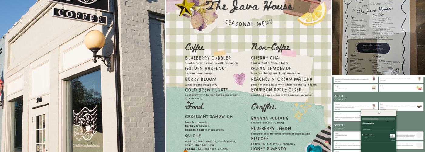 Harlem Java House Menu