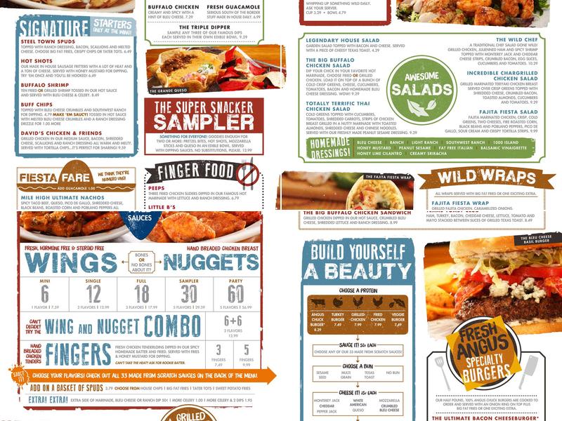 Wild Wing Cafe Menu