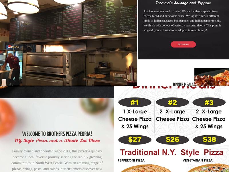 #1 Brothers Pizza Menu