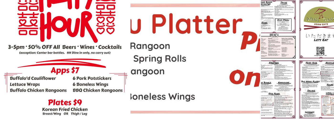Wang Gang Menu