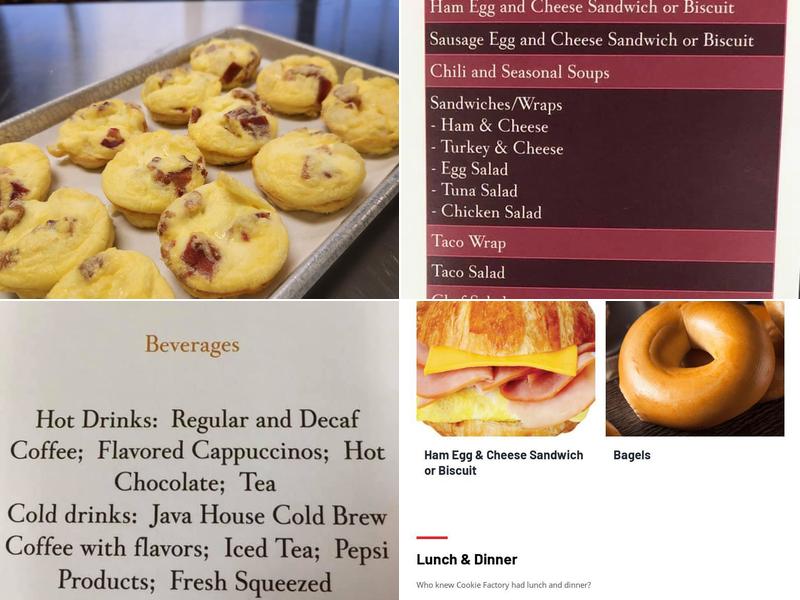 Cookie Factory Bakery Menu