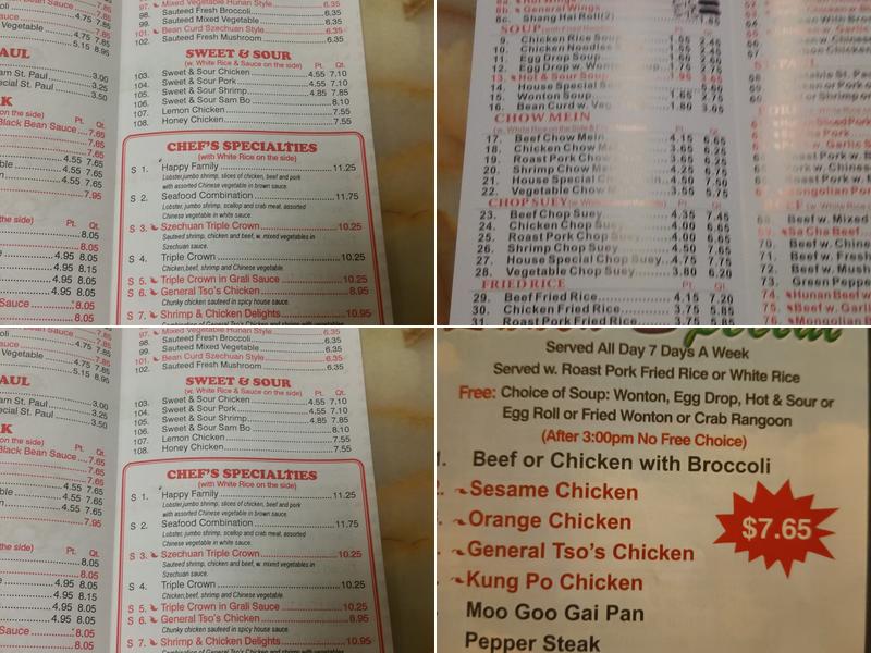 china king Menu
