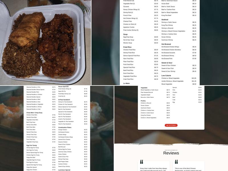 lucky chop suey restaurants Menu