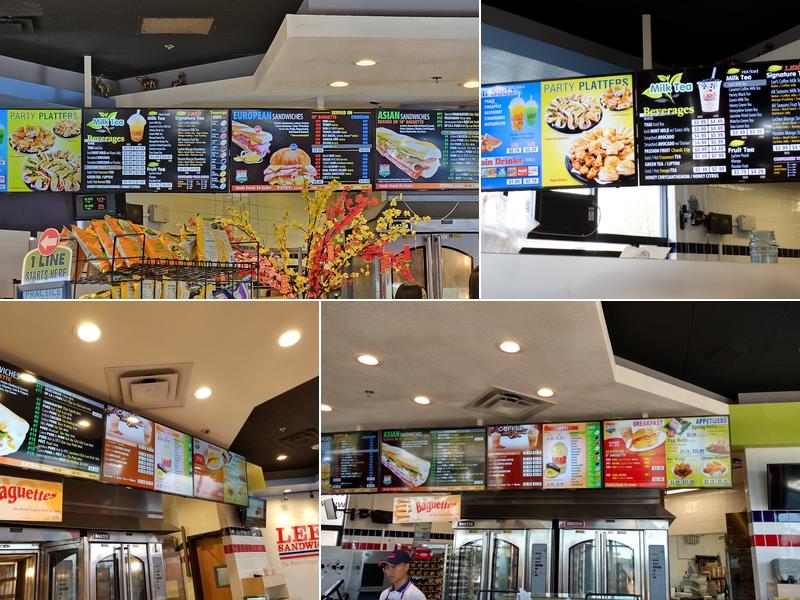 Lee's Sandwiches Menu