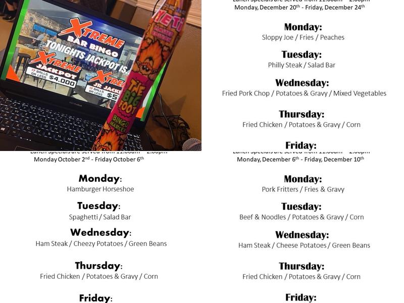 DJ's Pub & Grill Menu