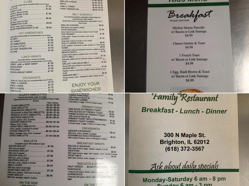 Sunny Side Up Café Menu