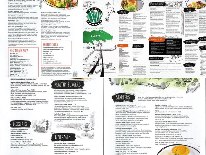 Pita Jungle Menu