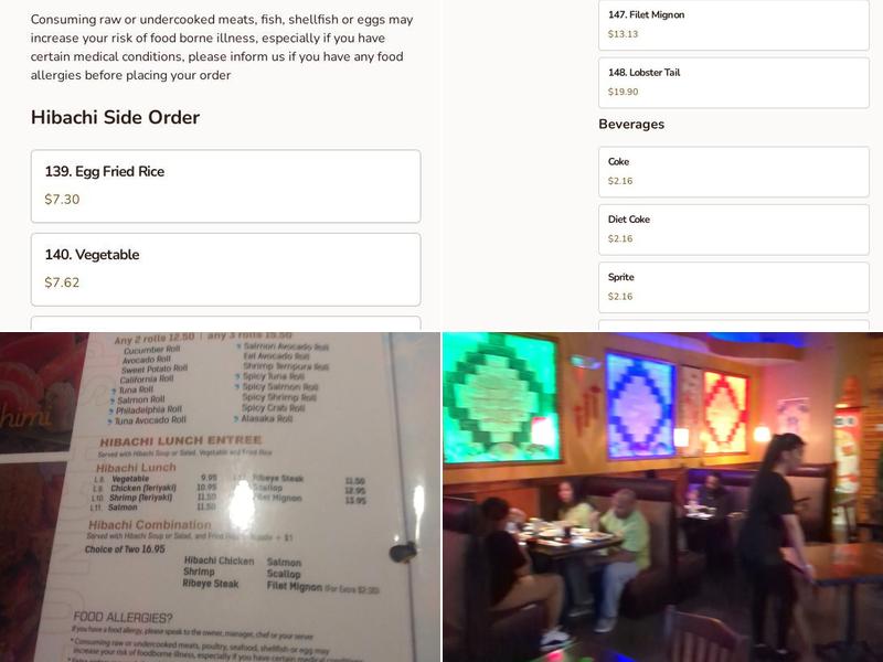 Hokkaido Restaurant Menu