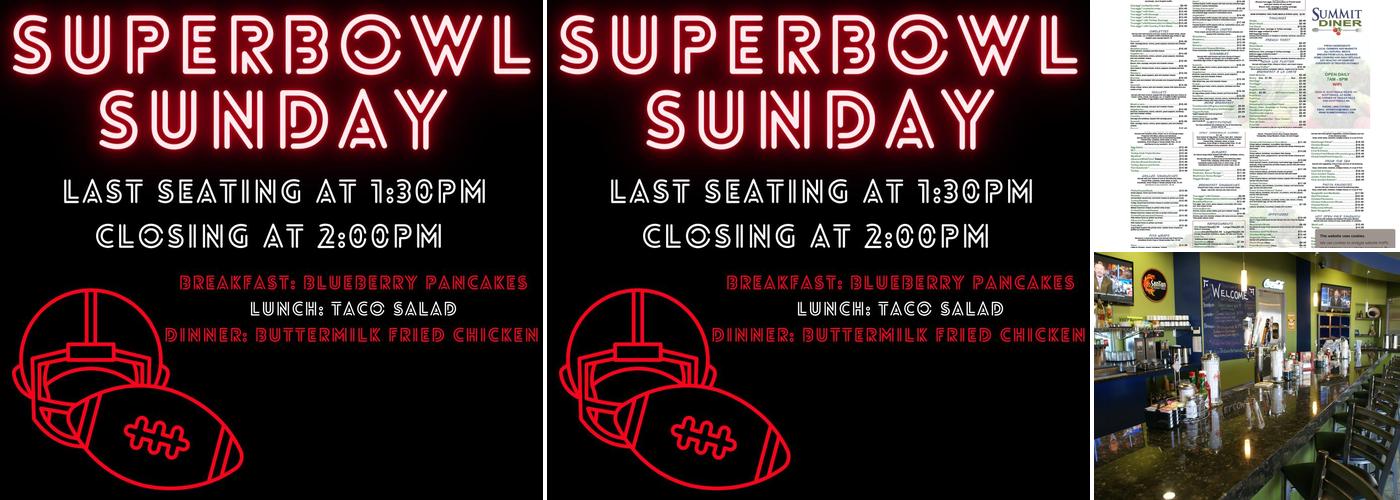 Summit Diner Menu