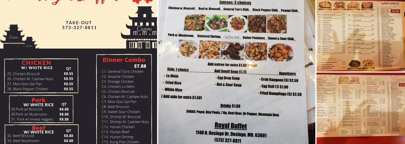 Royal Buffet Menu