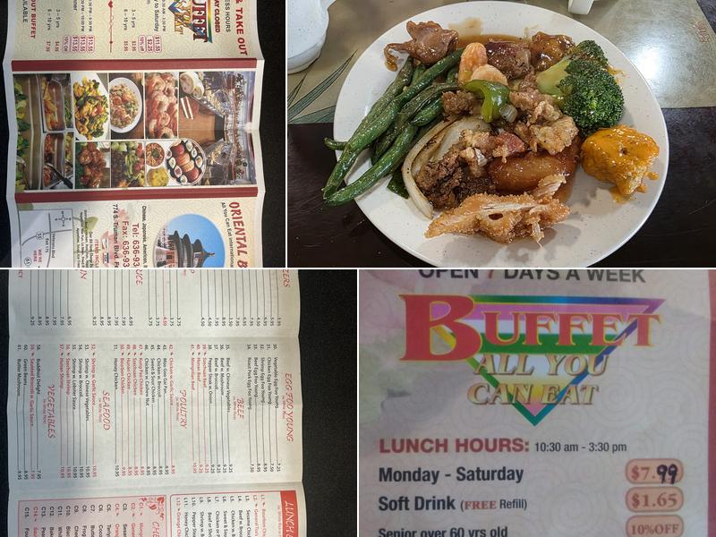 Oriental Buffet Menu