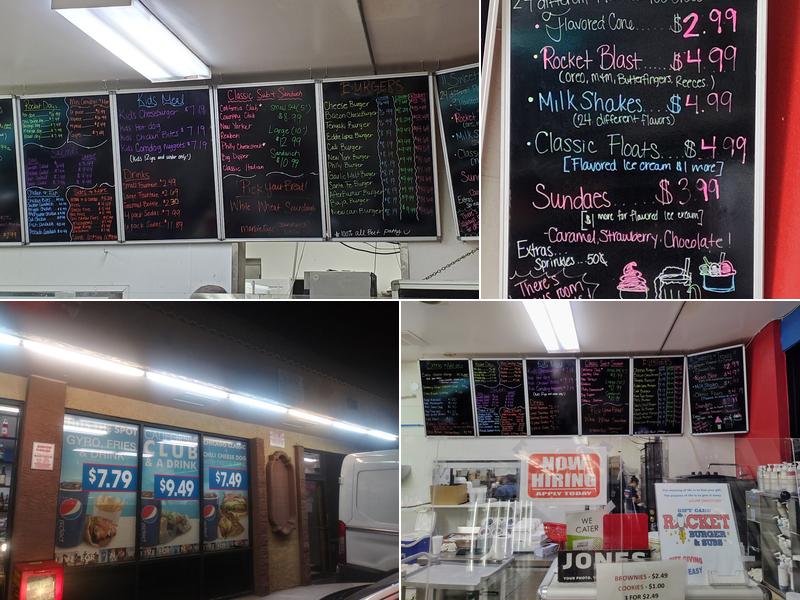 Rocket Burger & Subs Menu