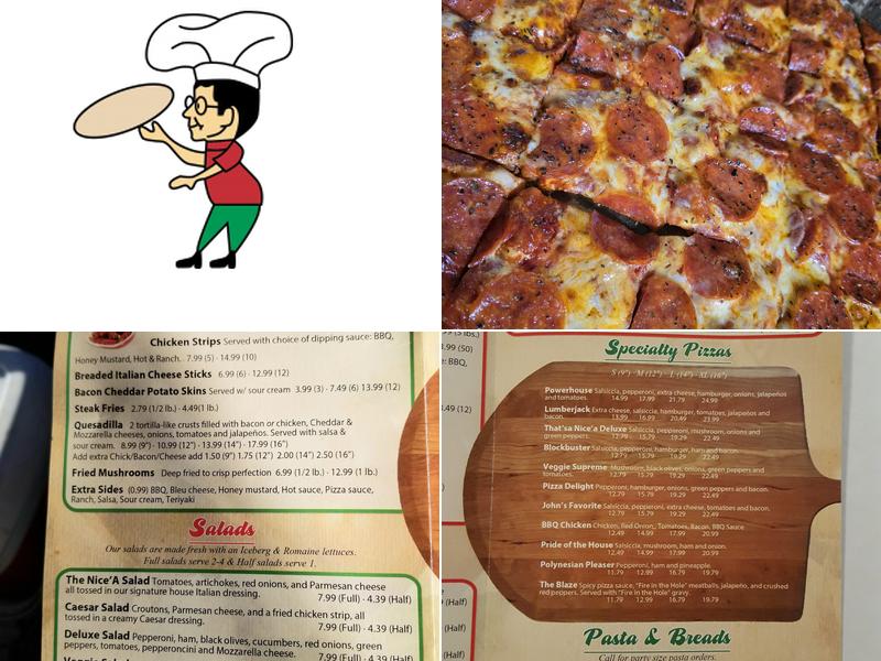 That’sa Nice’a Pizza Menu