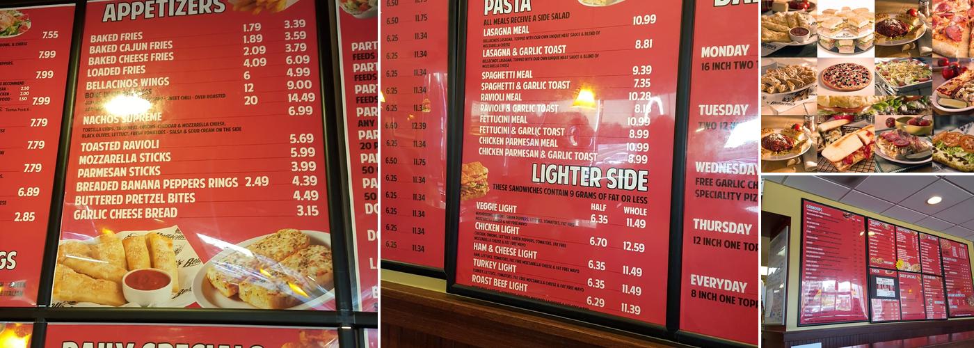 Bellacino's Pizza & Grinders Menu