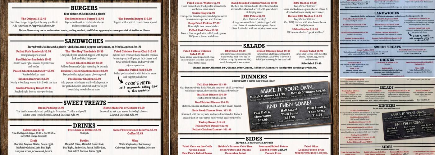 Kettelhut's Smokehouse Menu