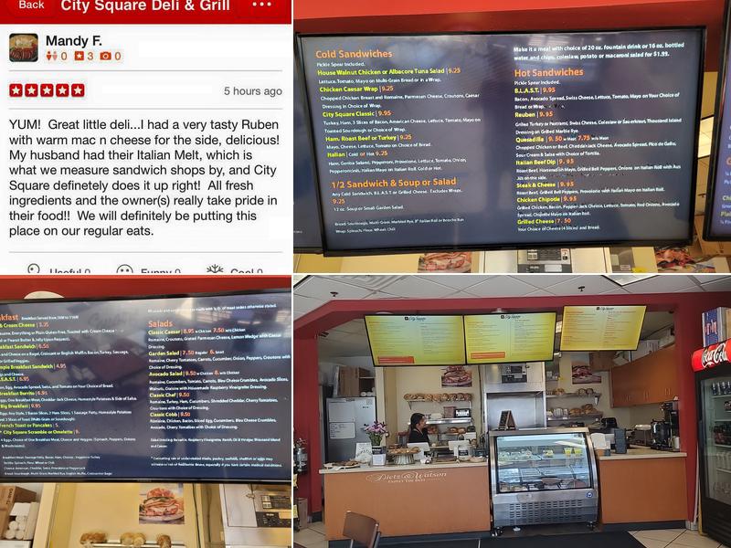 City Square Deli & Grill Menu