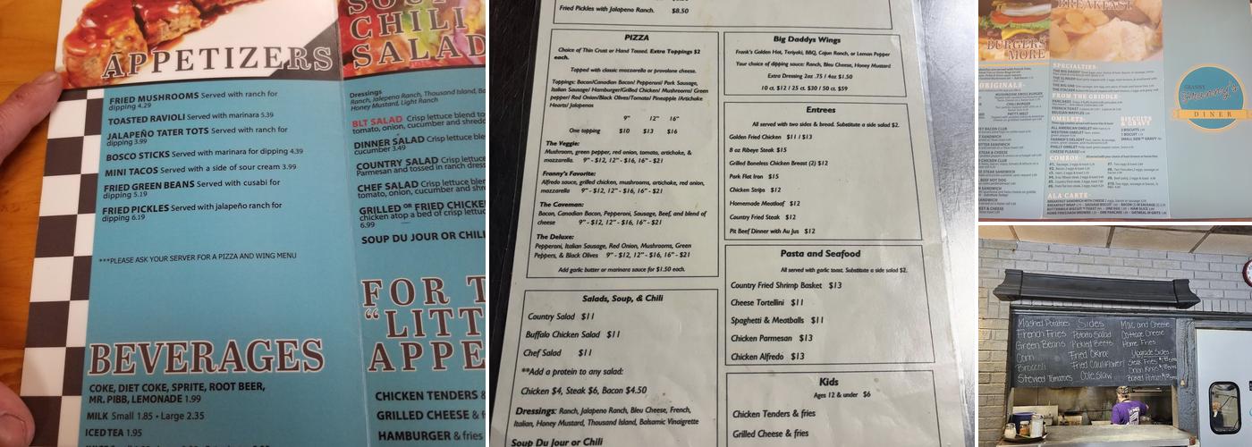 Granny Franny's Menu