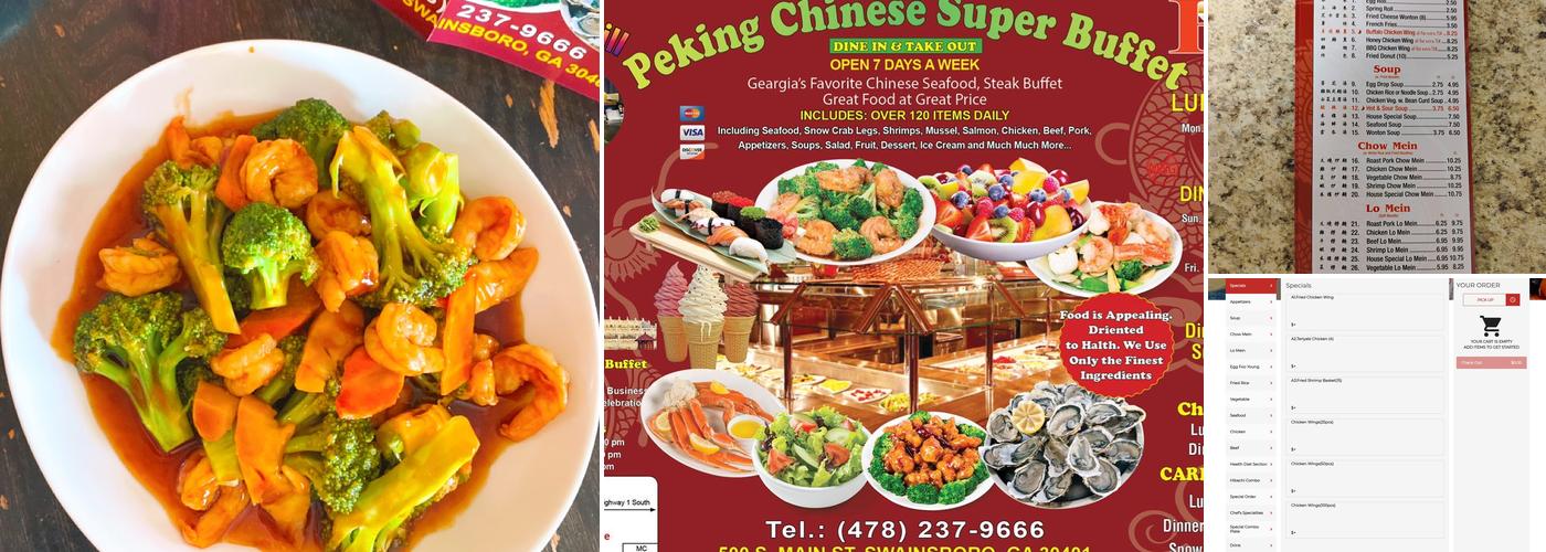 Peking Chinese Super Buffet Menu
