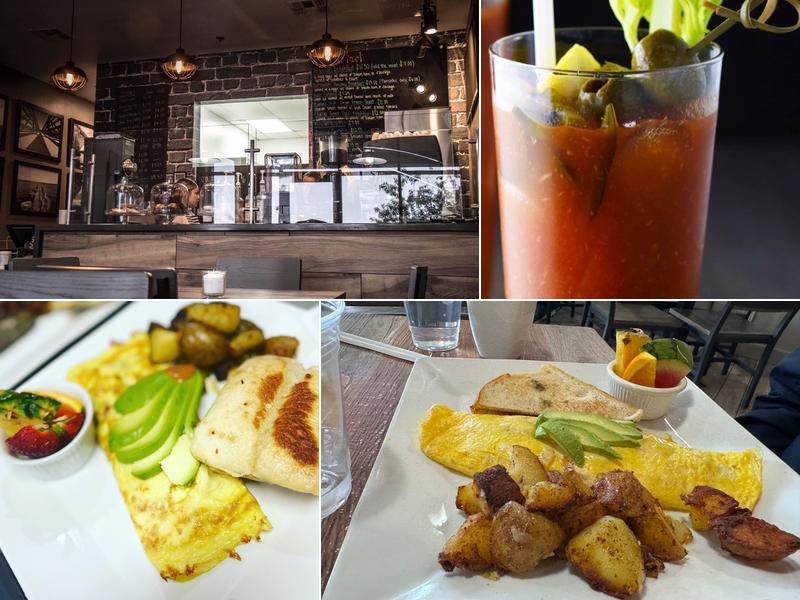 Black and white cafe