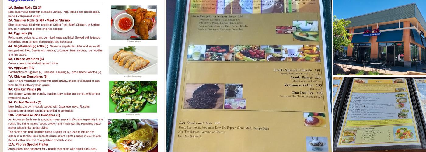 Phở Vy - Aurora Menu