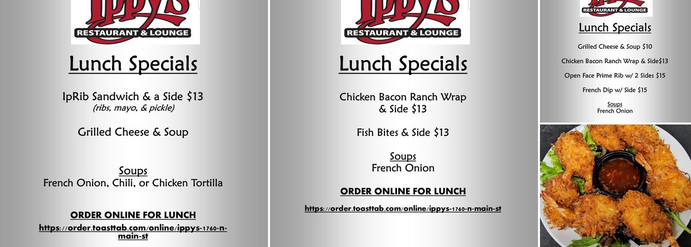Ippy's Restaurant Menu