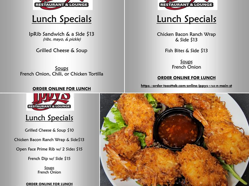 Ippy's Restaurant Menu