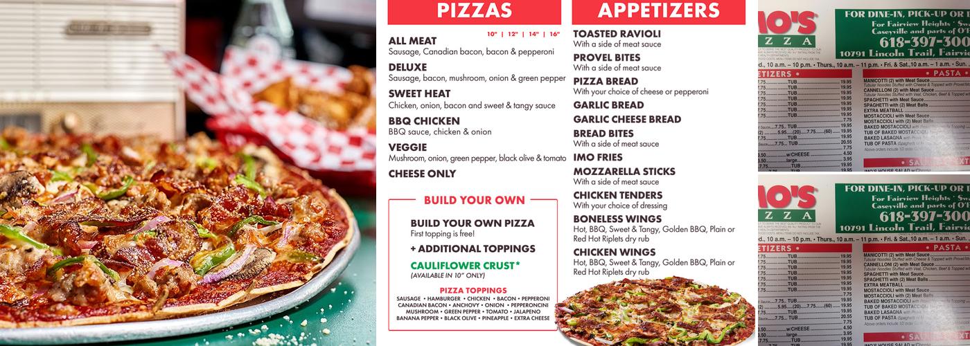 Imo's Pizza Menu