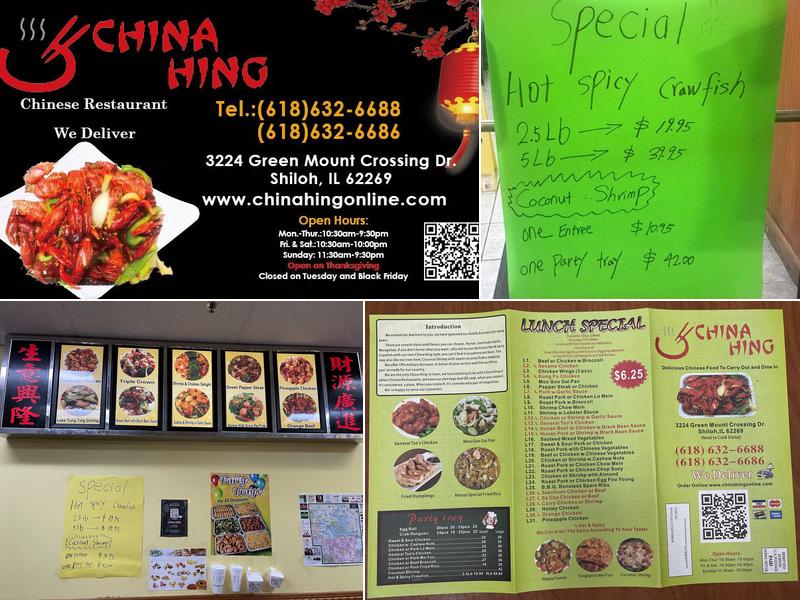 China Hing Menu