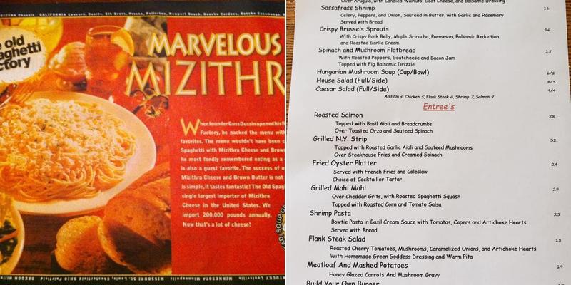 Barbara's on the Bay Menu