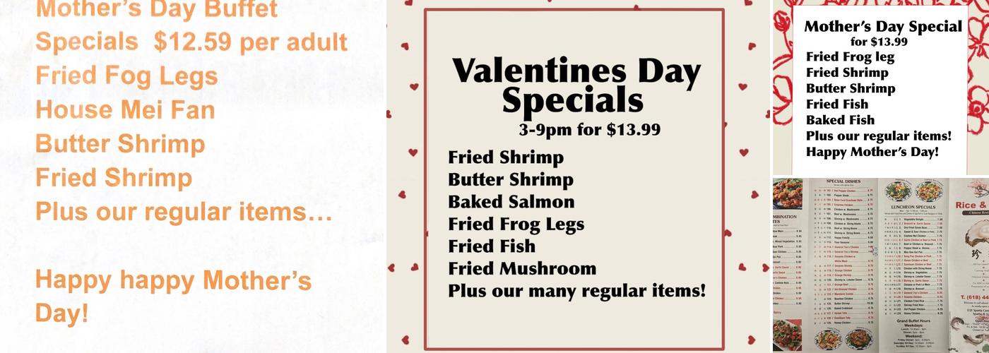 Rice & Fries Menu