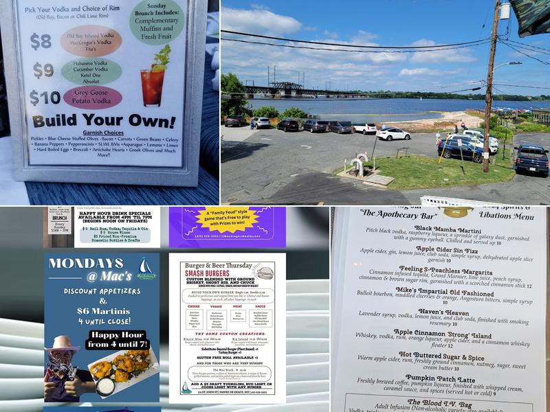 MacGregor's Restaurant Menu