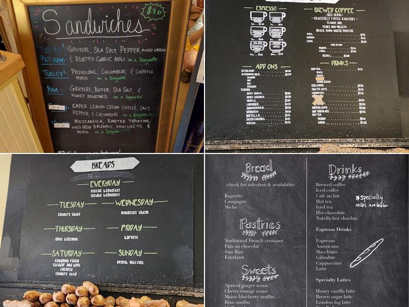 Evergrain Bread Company Menu