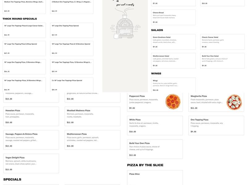 Pizza Pie Factory Menu