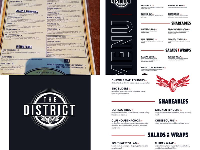The District Menu