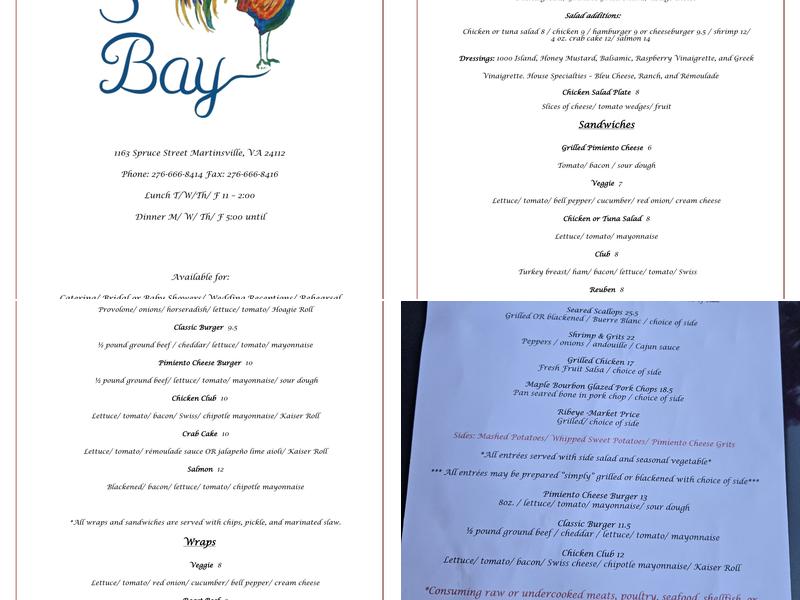Third Bay Cafe LLC Menu
