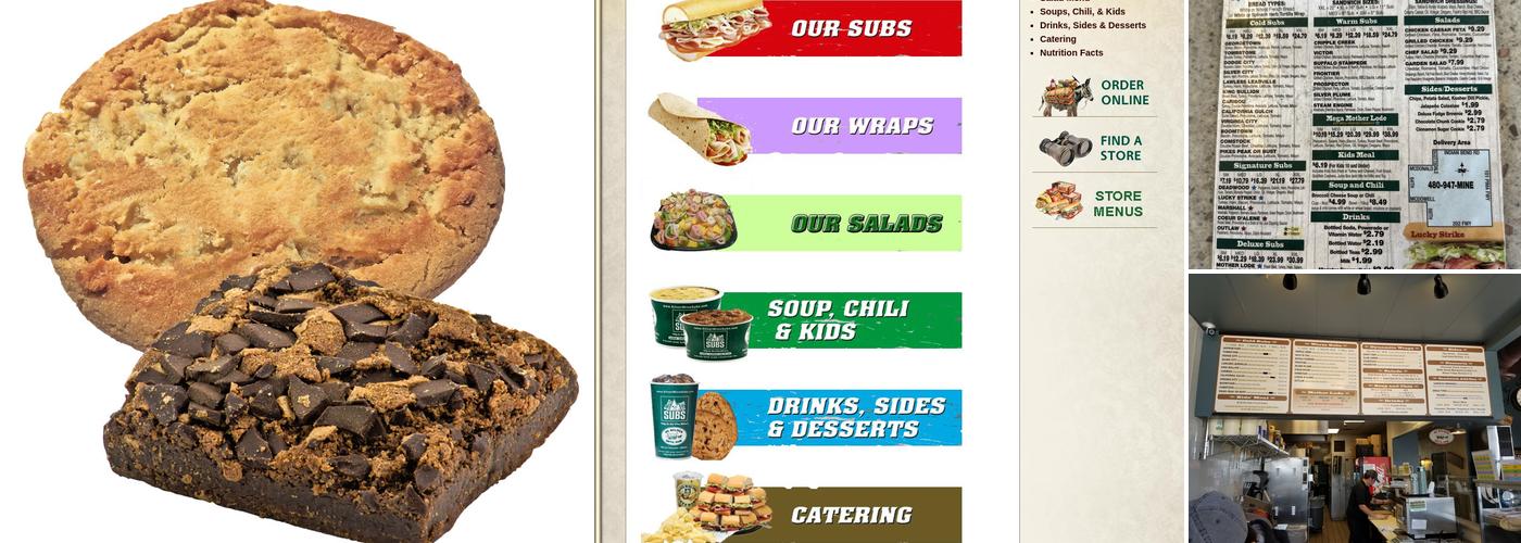 Silver Mine Subs Menu