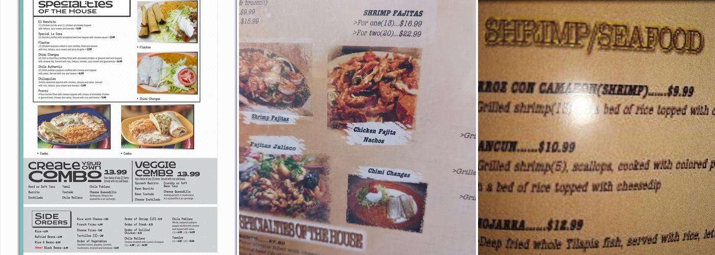 Mi Ranchito Menu