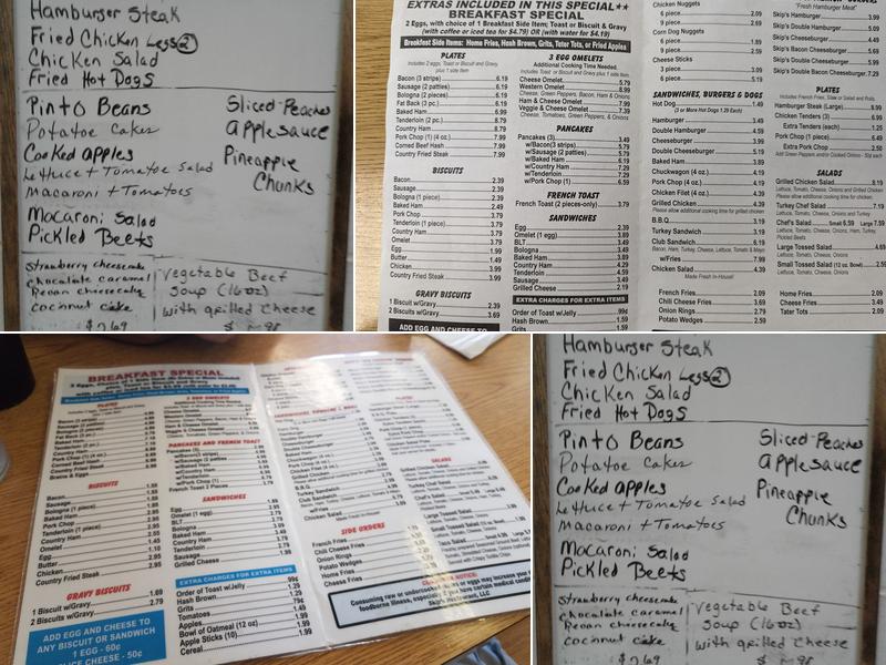 Skips Restaurant Menu