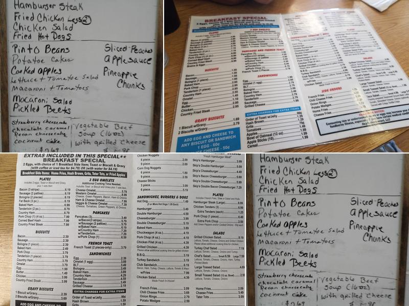 Skips Restaurant Menu