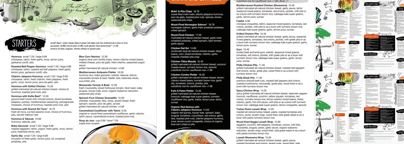 Pita Jungle - Tempe Menu