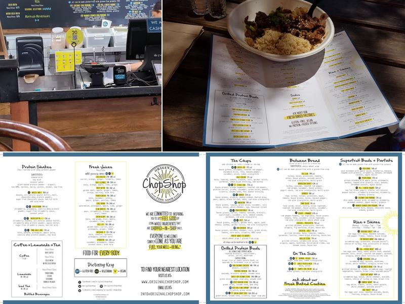 Original ChopShop Menu