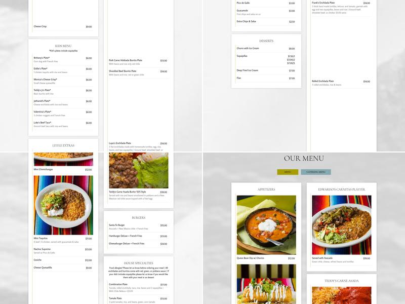 Frank & Lupe's Old Mexico Menu